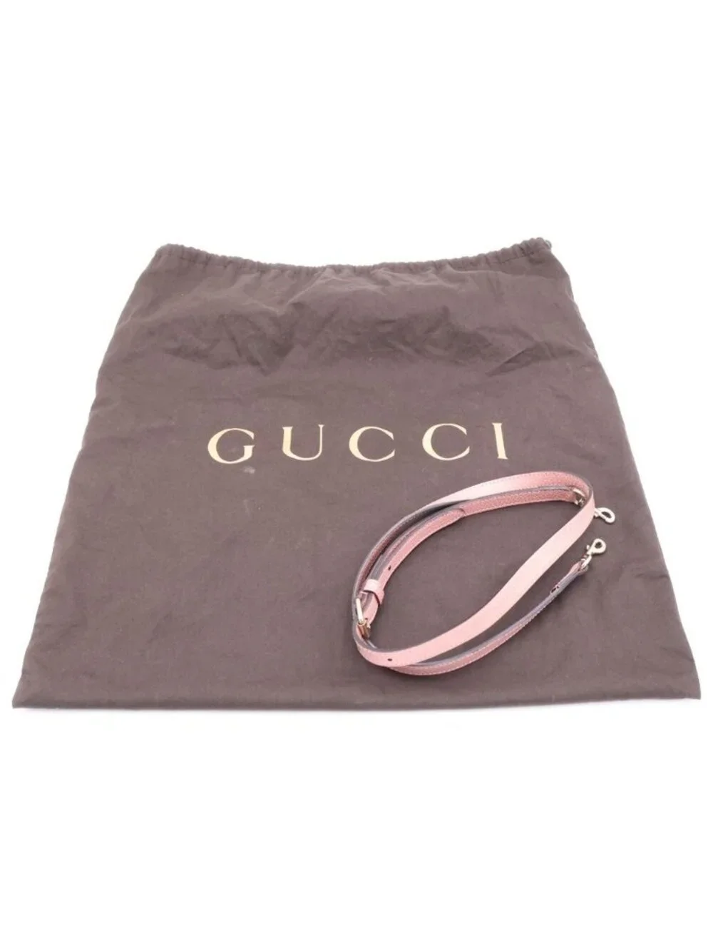 Gucci Interlocking 2-Way Shoulder Handbag Pink Leather Gold - Picture 7 of 7